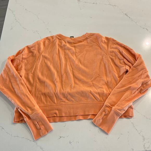 Sweaty Betty After Class Crop Sweatshirt Orange Size Small 4-6 - Picture 3 of 9